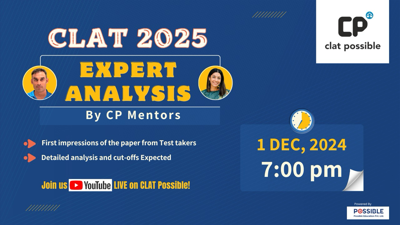 CLAT 2025 Expert Review: Live Analysis Session by CLAT Possible Mentors