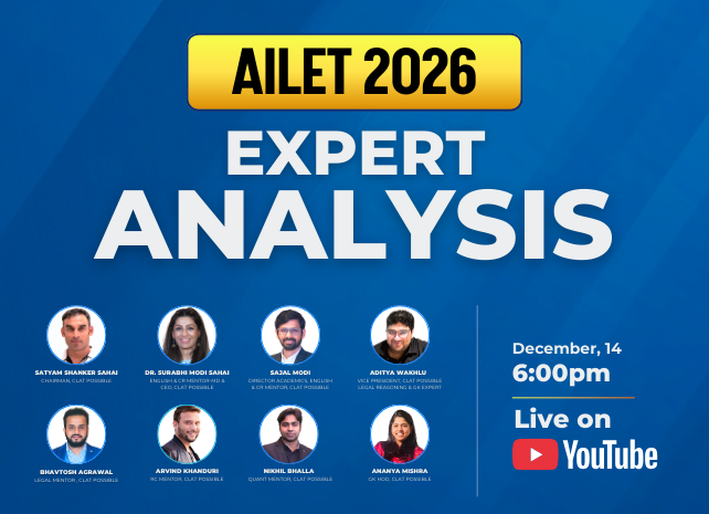 AILET 2026 Exam Analysis : Paper Pattern, Difficulty Level & Cutoff